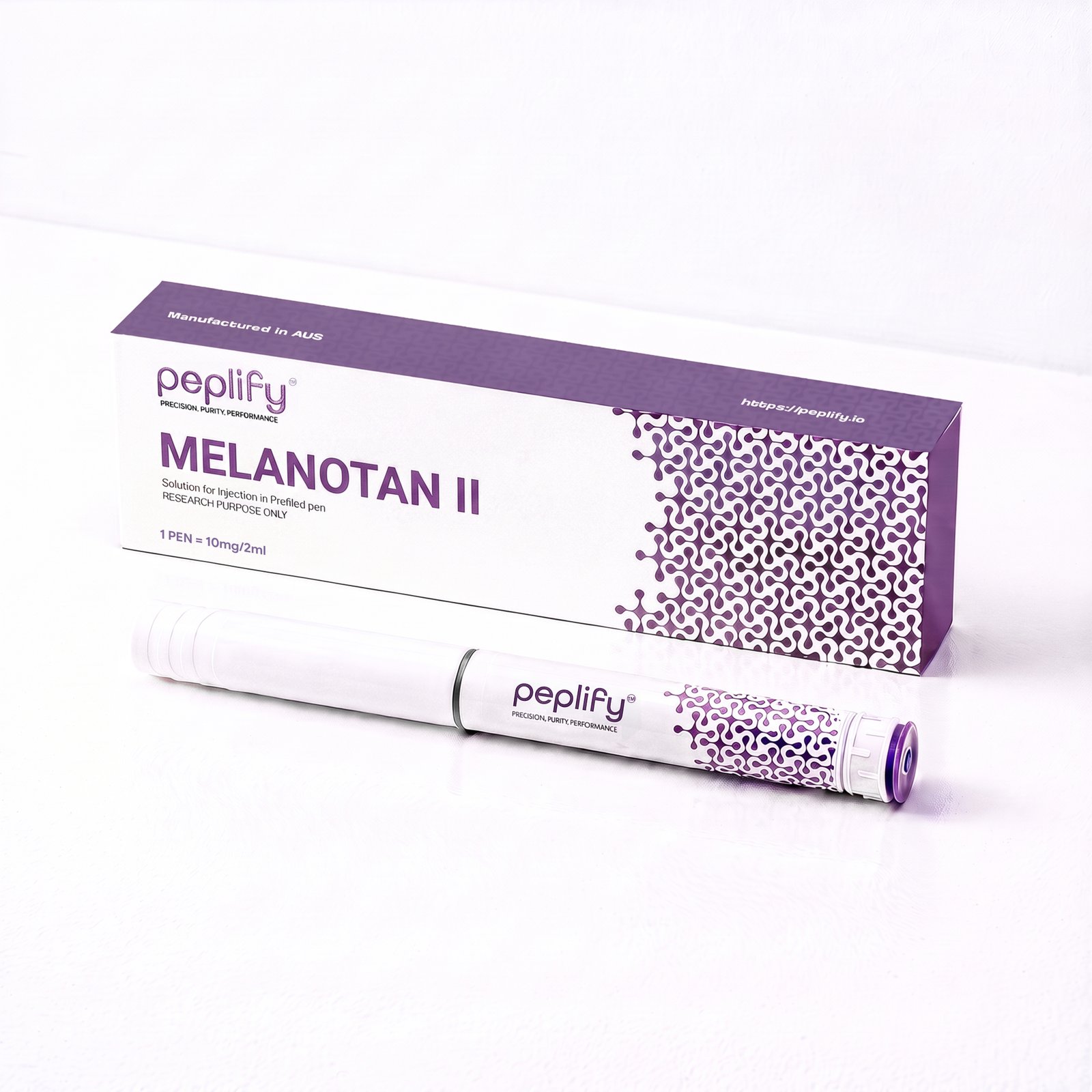 Melanotan II 10 mg / 2 mL research peptide by peplify