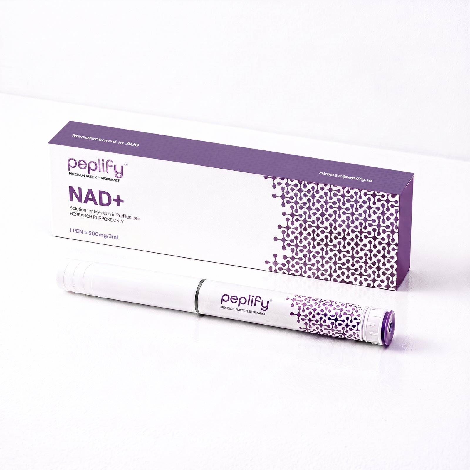 NAD+ 500 mg / 3 mL research peptide by peplify