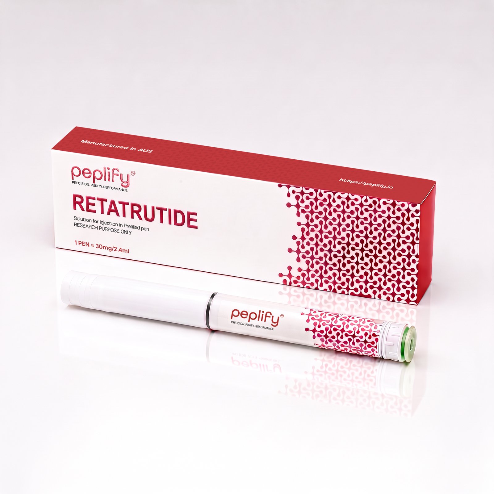 Retatrutide 30 mg / 2.4 mL research peptide by peplify